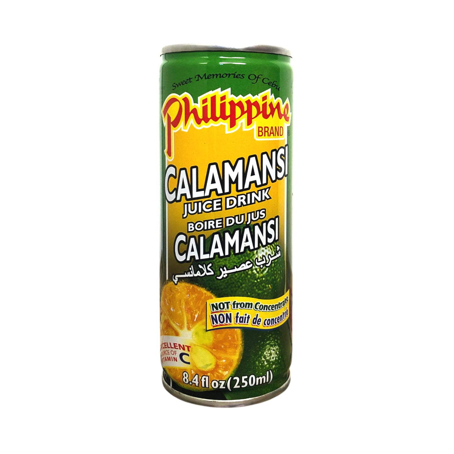 PHILIPPINE BRAND Calamansi / Guayabana / Mango Fruit Juice - 2 x 250 ml can