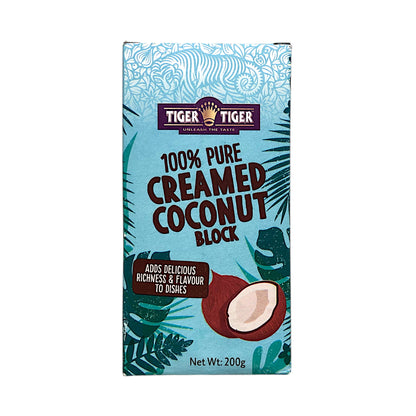 TIGER TIGER Pure Creamed Coconut Block - 200 gr pack