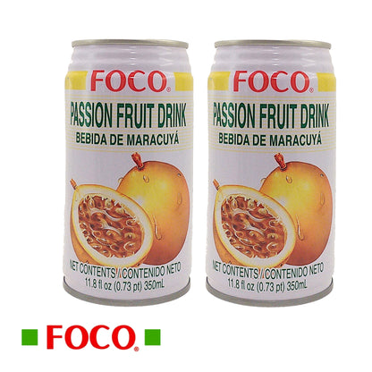 FOCO Thai Fruit Juice Tamarind / Soursop Guanabana / Maracuya Passion / Sugar Cane / Pomegranate / Mango / Lychee / Coco / Centella - 2 x 350 ml. can