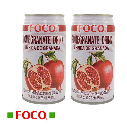 FOCO Thai Fruit Juice Tamarind / Soursop Guanabana / Maracuya Passion / Sugar Cane / Pomegranate / Mango / Lychee / Coco / Centella - 2 x 350 ml. can