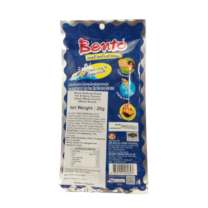 BENTO Seafood Snack Angry Spicy / Hot and Spicy - 2 x 20 gr. packs