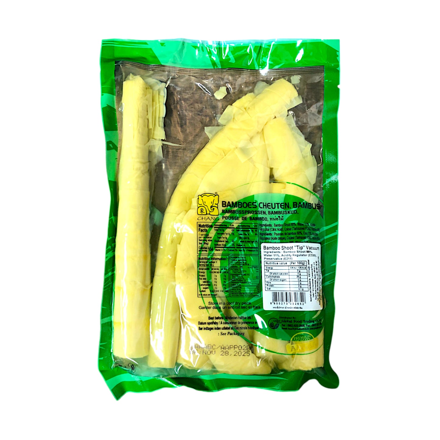 CHANG Bamboo Shoot Tip Vacuum Packed - 400 gr. pack