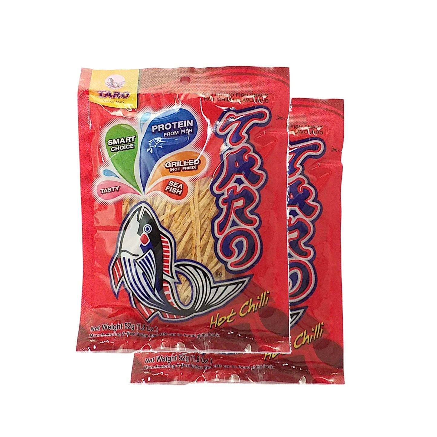 TARO Fish Snack Original / Barbecue / Chilli - 2 x 52 gr. packs