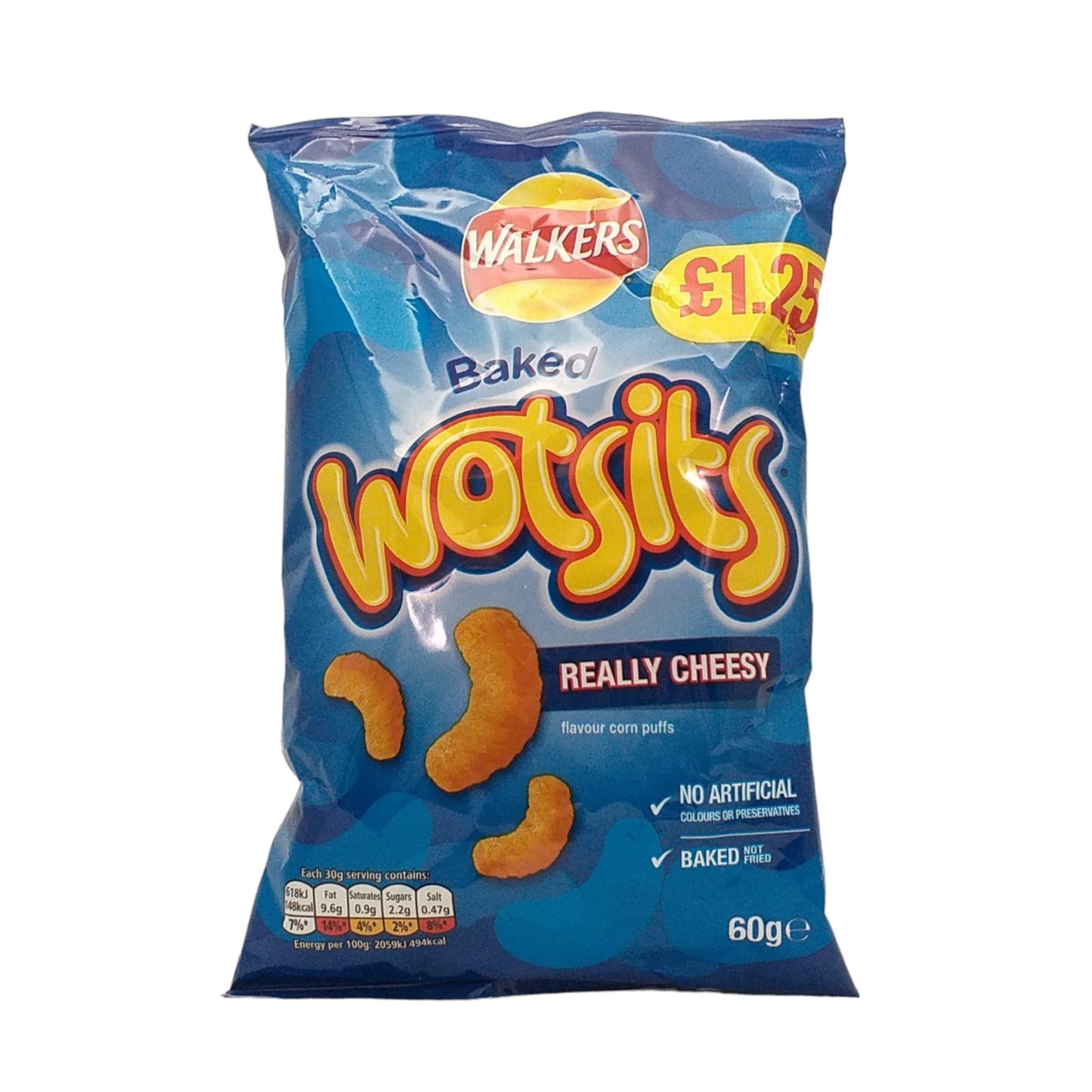 WALKERS WOTSITS Really Cheesy / Sweet and Spicy - 10 x 60 gr. packs