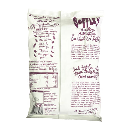 SOFFLES Pitta Chips Salt and Pepper / Tomato Basil / Rosemary Thyme - 2 x 165 gr. packs