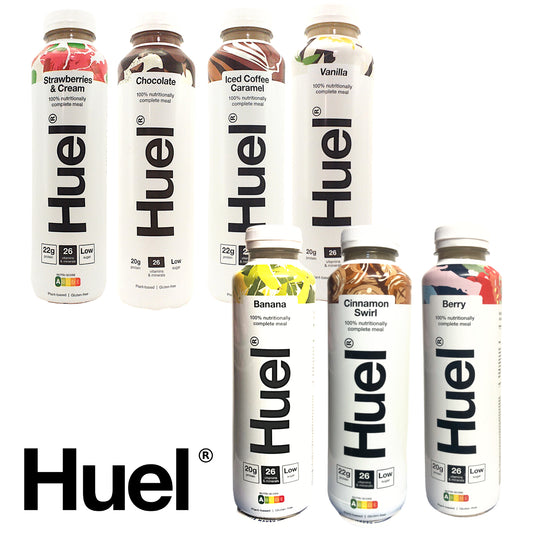 HUEL Protein Drink Strawberry / Chocolate / Coffee Caramel / Vanilla / Banana / Cinnamon / Berry -  2 x 500 ml. bottle