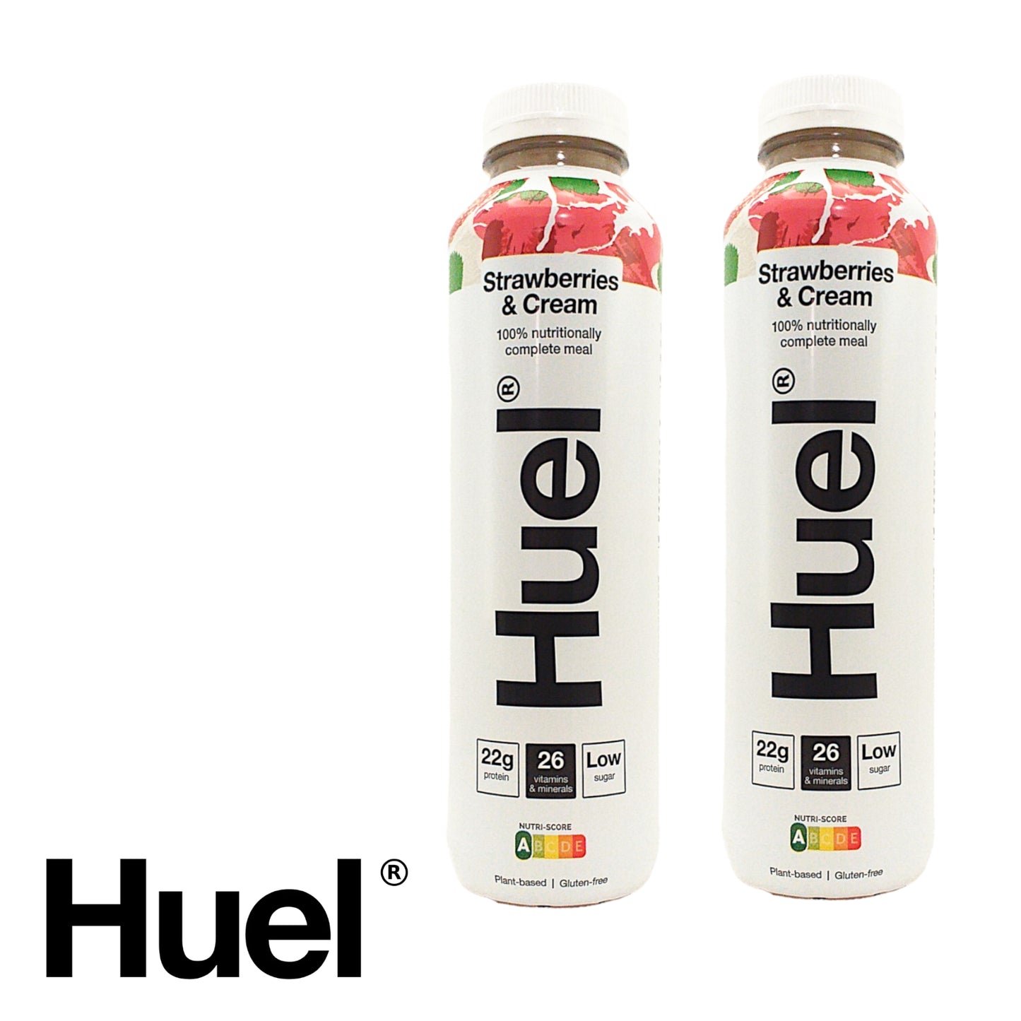 HUEL Protein Drink Strawberry / Chocolate / Coffee Caramel / Vanilla / Banana / Cinnamon / Berry -  2 x 500 ml. bottle