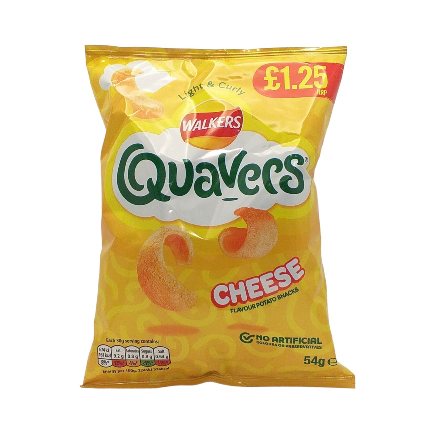 WALKERS QUAVERS Cheese - 10 x 54 gr. packs