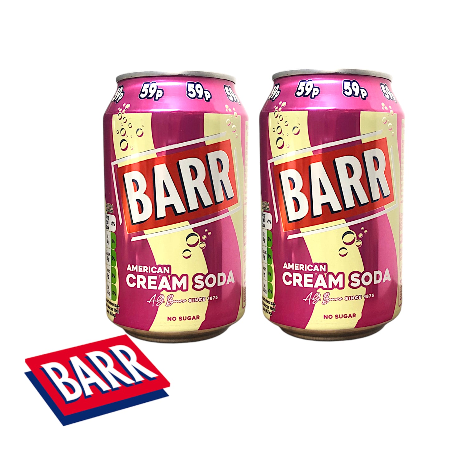 BARR Shandyade / Cream Soda - 2 x 330 ml can