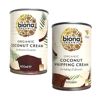 BIONA Organic Coconut Regular / Whipping Cream  - 400 ml tin