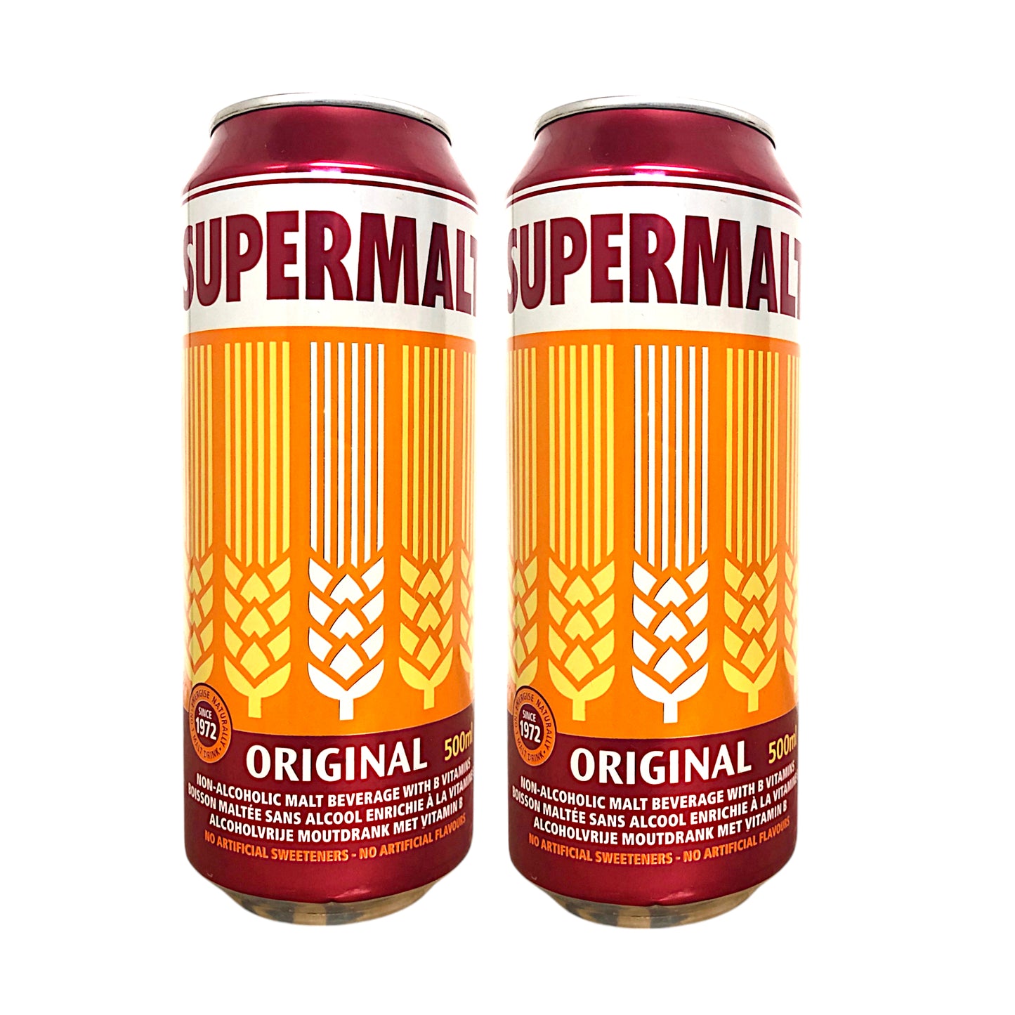 SUPERMALT Non-alcoholic Malt Beverage - 2 x 500 ml can