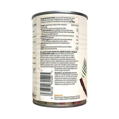 BIONA Organic Coconut Regular / Whipping Cream  - 400 ml tin