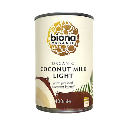 BIONA Organic Coconut Milk Regular / Light  - 400 ml tin