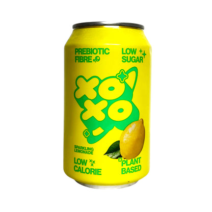 XOXO Tropical Fruit / Watermelon / Lemonade / Ginger Lemon Sparkling Prebiotic Soda - 2 x 330 ml can