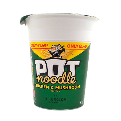 POT NOODLE Beef and Tomato / Bombay Bad Boy / Chicken and Mushroom Cup - 2 x 90 gr. cup