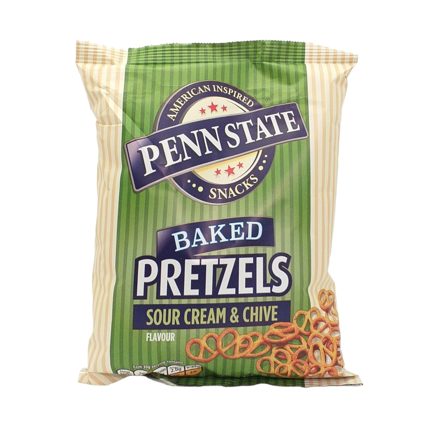 PENN STATE Baked Pretzels Sea Salt / Roasted Chili / Sour Cream and Chives - 2 x 65 gr. packs