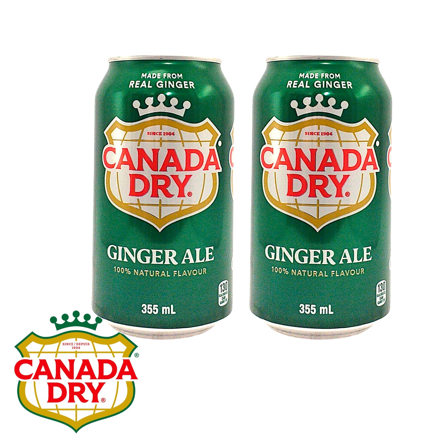 CANADA DRY Ginger Ale Original / Cranberry - 2 x 355 ml. cans