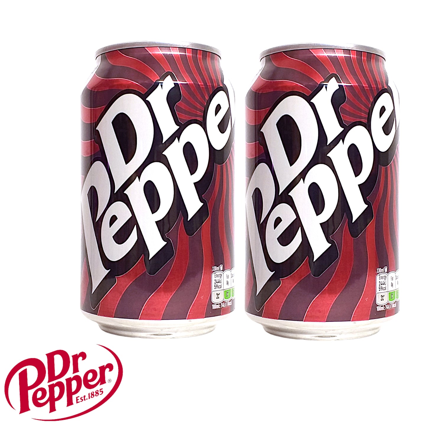 DR PEPPER Original / Cream / Cherry / Strawberry Cream Soda - 2 x 355 ml. cans