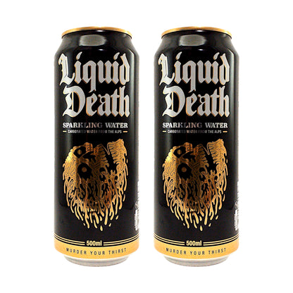 LIQUID DEATH Sparkling / Still Natural Water - 2 x 500 ml. bottle