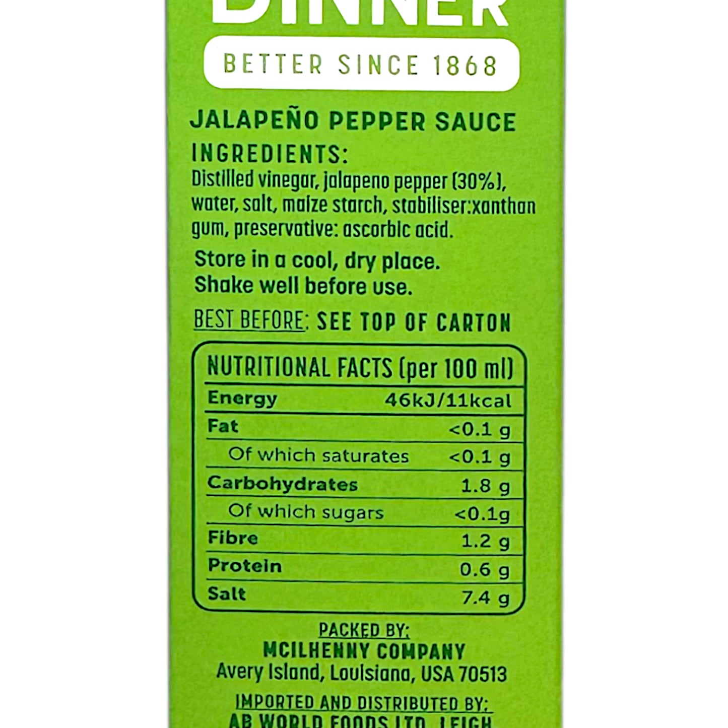 TABASCO Classic / Habanero / Jalapeno Hot Sauce - 57 ml bottle