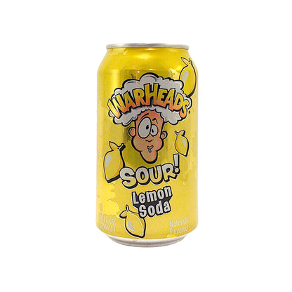 WARHEADS SOUR Drink Soda Black Cherry / Lemon / Watermelon / Raspberry - 2 x 355 ml. can