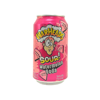 WARHEADS SOUR Drink Soda Black Cherry / Lemon / Watermelon / Raspberry - 2 x 355 ml. can