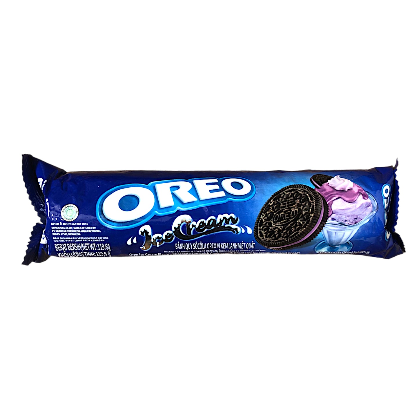 OREO Cookies Blueberry / Strawberry Cream VIETNAM IMPORT - 2 x 119 gr. pack