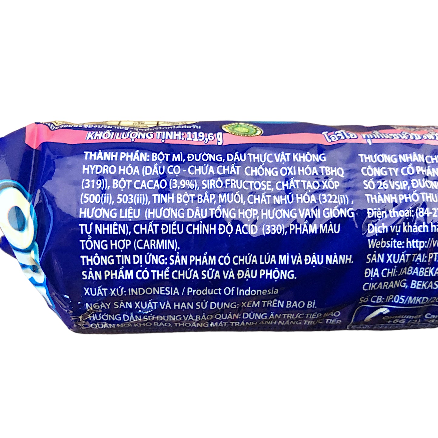 OREO Cookies Blueberry / Strawberry Cream VIETNAM IMPORT - 2 x 119 gr. pack