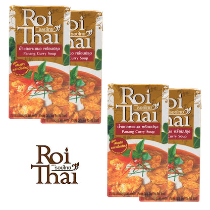 ROI THAI Curry Soup Red / Green / Panang / Massaman - 2 x 500 ml. pack