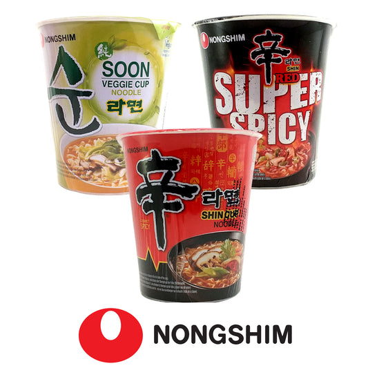 NONGSHIM Shin Cup / Super Spicy / Soon Veggie Cup Noodle - 2 x 68gr. bowl