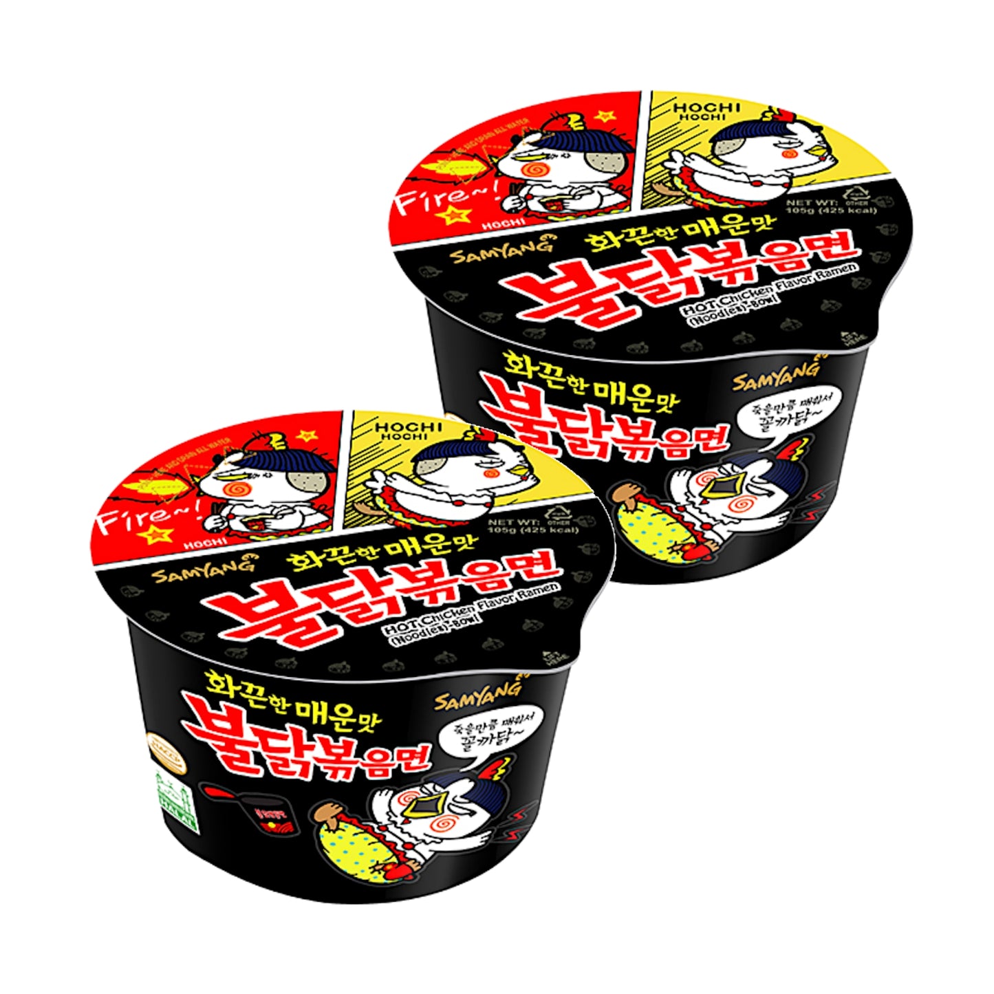 SAMYANG Ramen Large Bowls Original / Jjajang / Habanero - 2 x 110 gr.