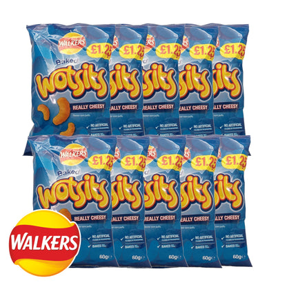 WALKERS WOTSITS Really Cheesy / Sweet and Spicy - 10 x 60 gr. packs