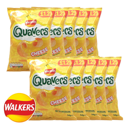 WALKERS QUAVERS Cheese - 10 x 54 gr. packs