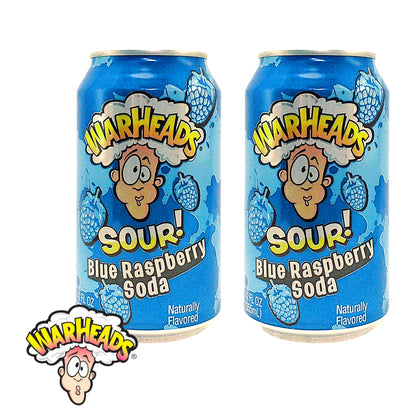 WARHEADS SOUR Drink Soda Black Cherry / Lemon / Watermelon / Raspberry - 2 x 355 ml. can