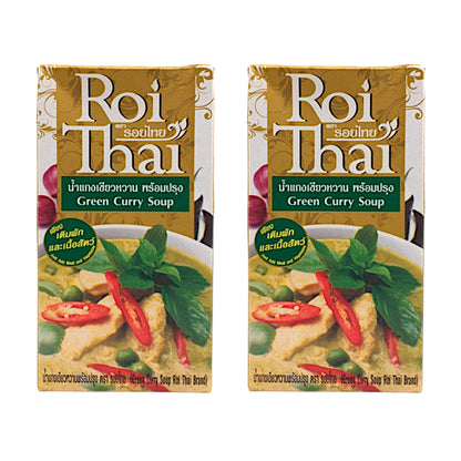 ROI THAI Curry Soup Red / Green / Panang / Massaman - 2 x 500 ml. pack