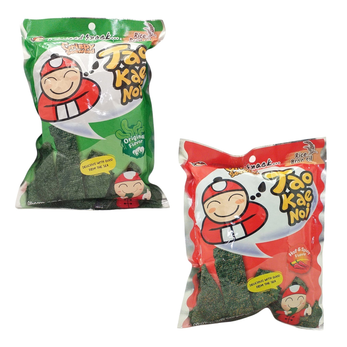 TAO KAE NOI Crispy Seaweed Original / Spicy - 2 x 32 gr. pack