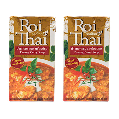 ROI THAI Curry Soup Red / Green / Panang / Massaman - 2 x 500 ml. pack