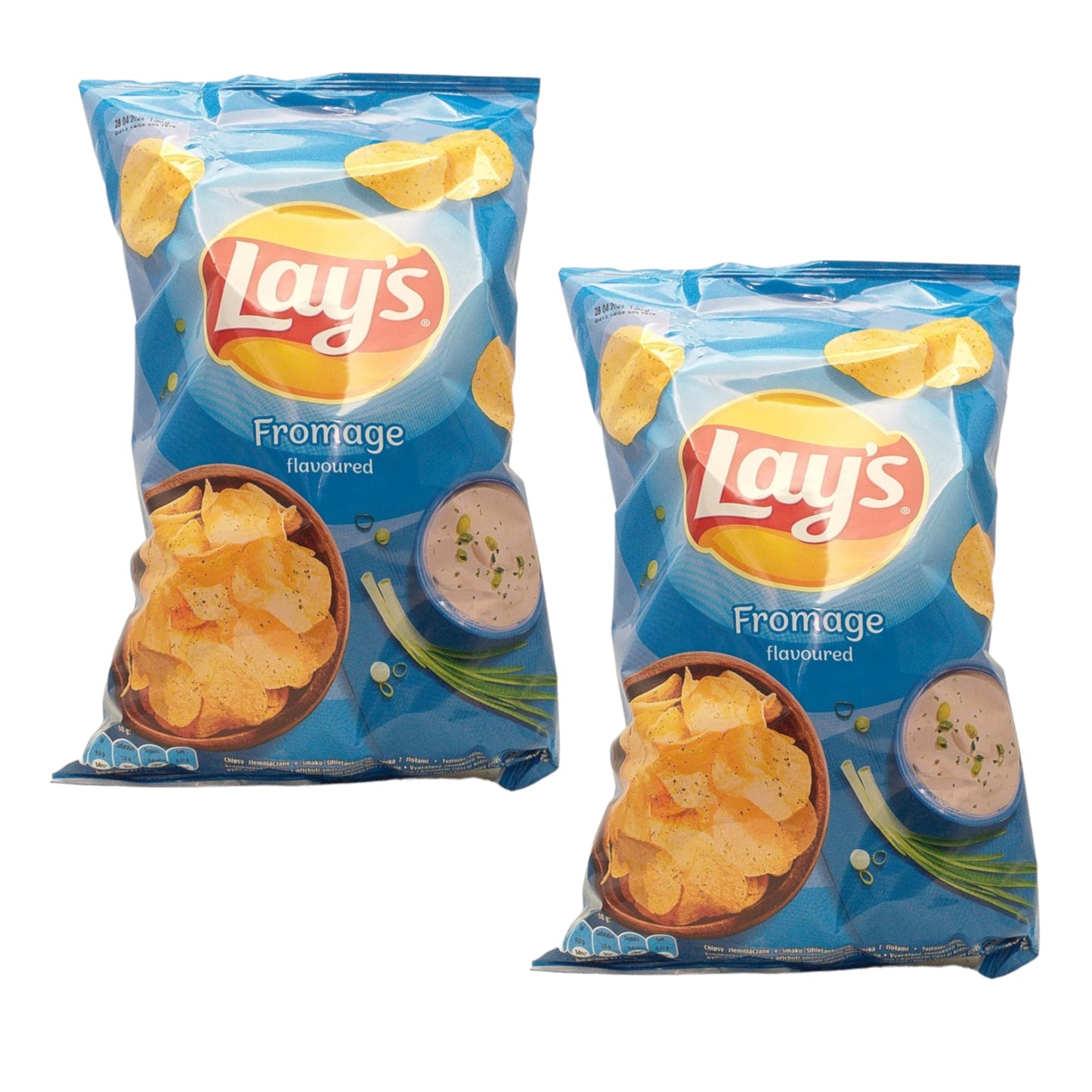 LAYS Crisps Barbecue / Cheese / Green Onion / Bacon / Paprika / Salt / Chicken - 2 x 130 gr. pack