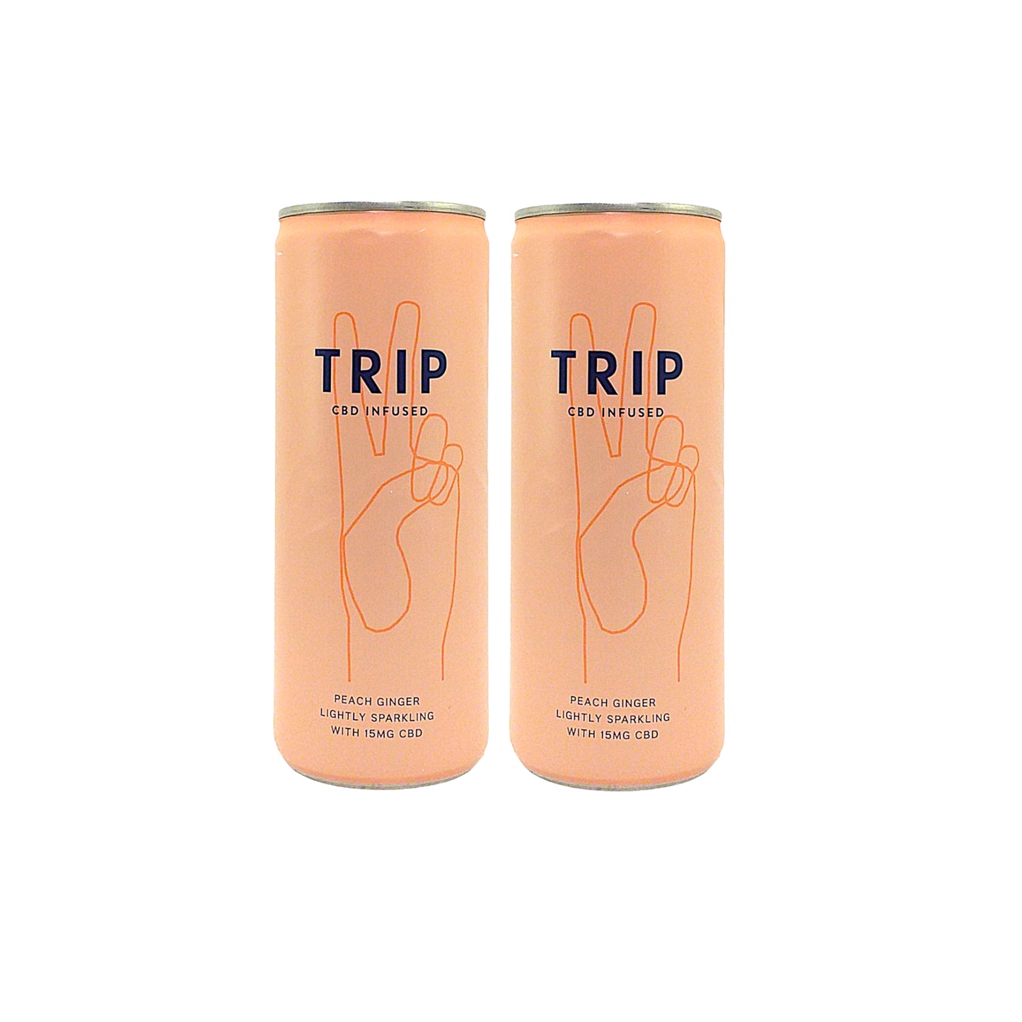 TRIP Drinks Cold Brew Coffee / Peach Ginger / Elderflower Mint / Lemon Basil - 2 x 250 ml. can