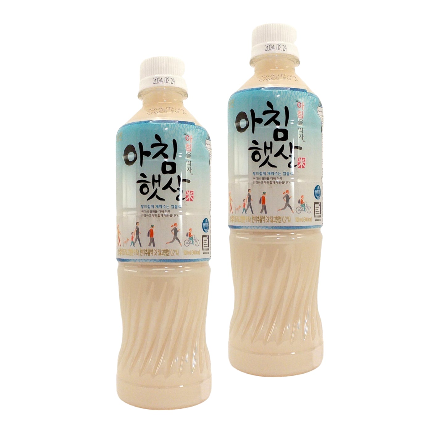 WOONGJIN Korean Morning Rice Drink - 2 x 500 ml bottle