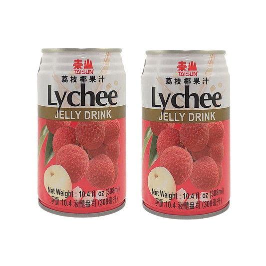 TAISUN Lychee Jelly Drink - 2 x 308 ml. can