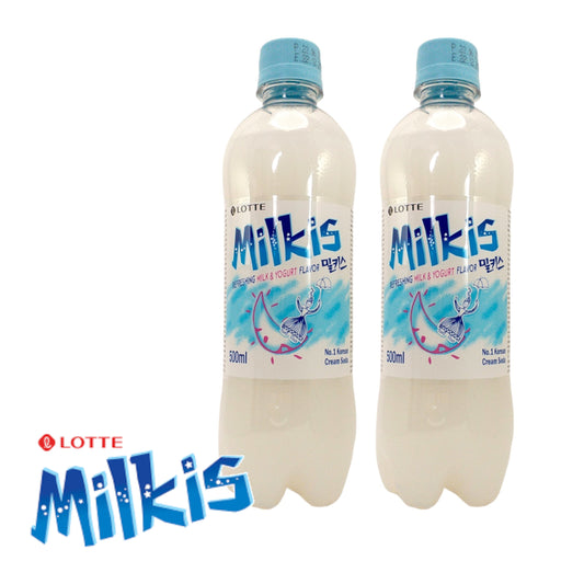 MILKIS Milk and Yogurt Soda - 2 x 500 ml bottle