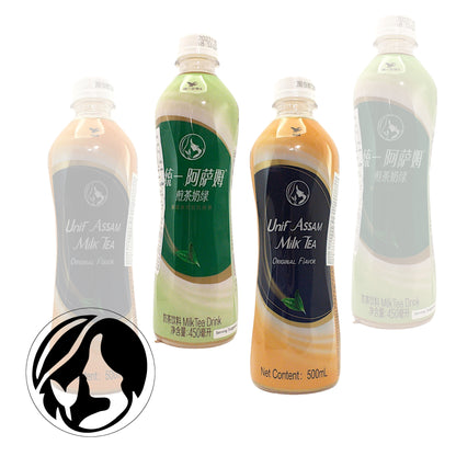 UNIF ASSAM Milk Tea / Green Milk Tea - 2 x 500 ml. bottle