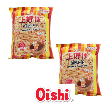 OISHI Prawn Crackers Original / Spicy - 2 x 40 gr. packs