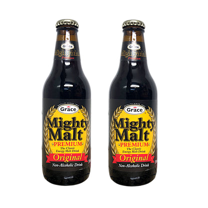 GRACE Mighty Malt Non-alcoholic Drink - 2 x 350 ml bottle