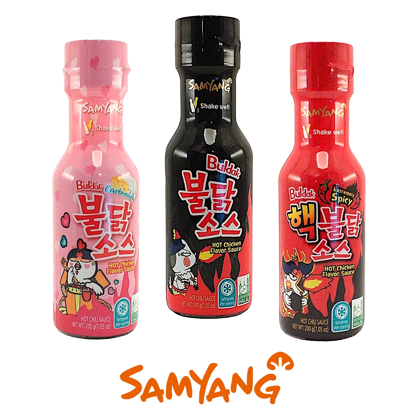 SAMYANG Buldak Carbonara / Original / 2x Spicy Sauce - 200 gr. bottle