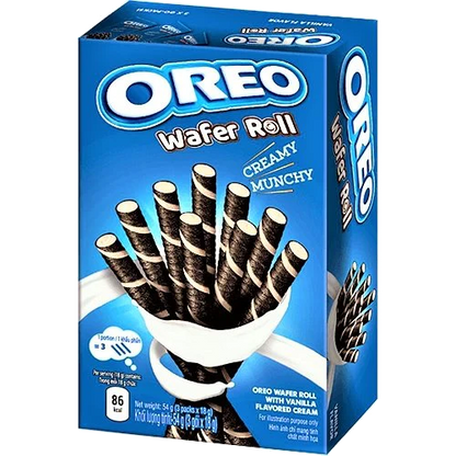 OREO Wafer Rolls Chocolate / Vanilla - 2 x 60 gr. pack