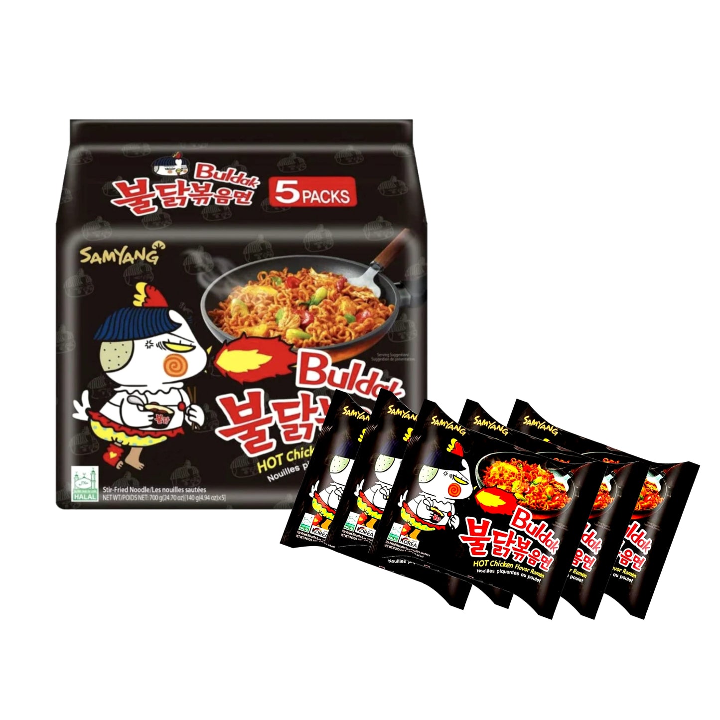 Samyang ORIGINAL Instant Noodles Ramen 1/2/3/4/5/10/20 packs