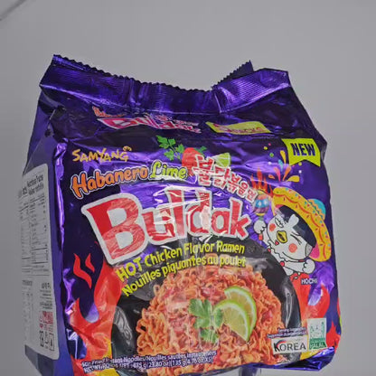 Samyang HABANERO LIME Instant Noodles Ramen 1/2/3/4/5/10/20 packs