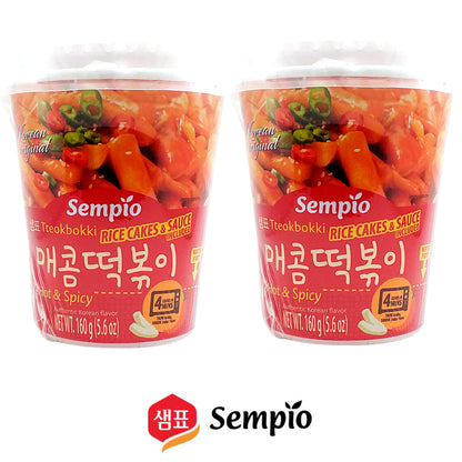 SEMPIO Cup Tteokbokki Hot'n'Spicy - 2 x 160gr. cup